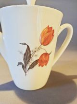 Cafetière décor tulipes Céramique Moulin des Loups Orchies