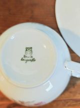 Quatre tasses de porcelaine de Bavière
