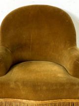 Fauteuil crapaud Ocre