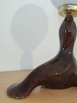 Lampe otarie avec globe