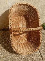 panier  de culture  en  rotin  