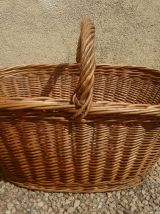 panier  de culture  en  rotin  