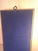 cadre sculpture étain signé MD