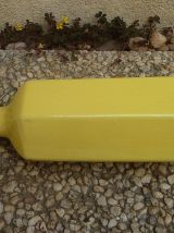 bouteille de limonade en grès vernissé jaune