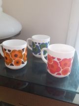 Lot De 3 Tasses / Mugs.  Mobil  (?).