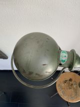 Lampe vintage 1960 Jielde 2 bras verte d'origine - 100 cm