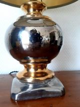 Lampe style Jansen céramique 1960 