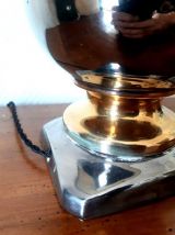 Lampe style Jansen céramique 1960 