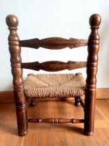 Chaise basse coin de feu Dudouyt 1940 