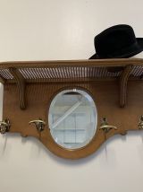 Patère Etagère Miroir 3 en1