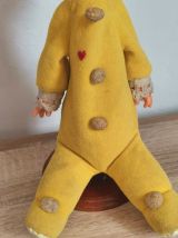Ancien bébé booful jaune Mattel 1970