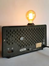 Lampe industrielle vintage radio bakélite  "Bonnes Ondes"