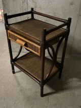 Chevet en rotin années 70