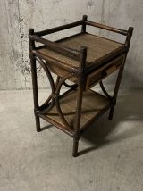 Chevet en rotin années 70