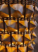 lampe de style barbier, laiton et bronze  1960 a 75  avec so