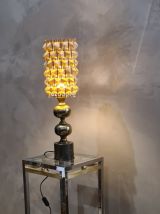lampe de style barbier, laiton et bronze  1960 a 75  avec so
