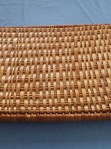 plateau de service osier, vintage 