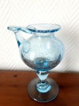 Lampe à huile en verre bullé Biot 