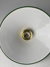 ANCIENNE SUSPENSION CONIQUE EMAILLEE INDUSTRIEL VINTAGE