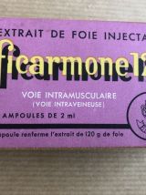 Ficarmone, extrait hépatique, traitement des années 1950