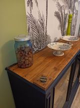 MEUBLE VITRINE ANTHRACITE