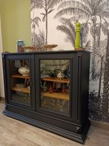 MEUBLE VITRINE ANTHRACITE