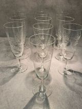 Service verres en cristal 