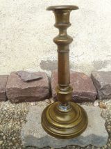 grand  bougeoir  , laiton ,bronze , vintage