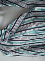 Robe pin up rayée chemisier made in France