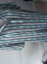 Robe pin up rayée chemisier made in France