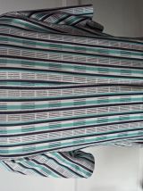 Robe pin up rayée chemisier made in France