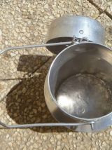 bidon , broc en alu , vintage