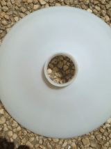 suspension en opaline  blanche , vintage