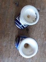 Coquetiers Saint Jean de Bretagne décor 1003 signés