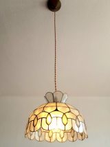 Suspension en nacre art déco aux gouttes 