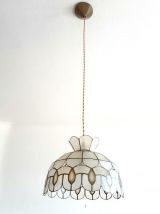Suspension en nacre art déco aux gouttes 