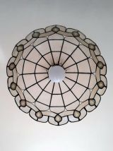 Suspension en nacre art déco aux gouttes 