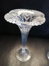 Paire de bougeoirs cristal 