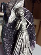 C'est Noël !Magnifique Amethyste et figurine des Etains du P