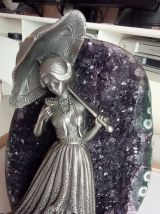 C'est Noël !Magnifique Amethyste et figurine des Etains du P