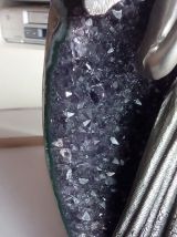 C'est Noël !Magnifique Amethyste et figurine des Etains du P