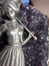 C'est Noël !Magnifique Amethyste et figurine des Etains du P
