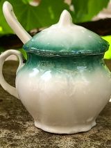 Moutardier en porcelaine 