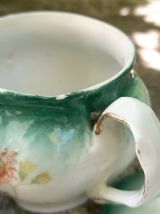 Moutardier en porcelaine 