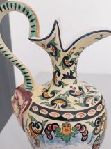 Grande cruche signée FOURMAINTRAUX FRÈRES de la fin xixeme. 