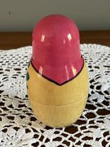 Lot de poupées russes en bois