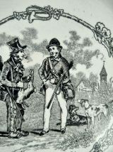 Assiettes parlantes thème chasse