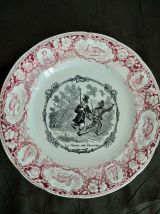 Assiettes parlantes thème chasse