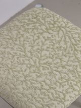 Tabouret aux pieds chromés tissu jacquard casamance