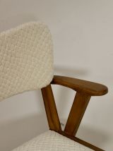 Chaise scandinave en bois 1950